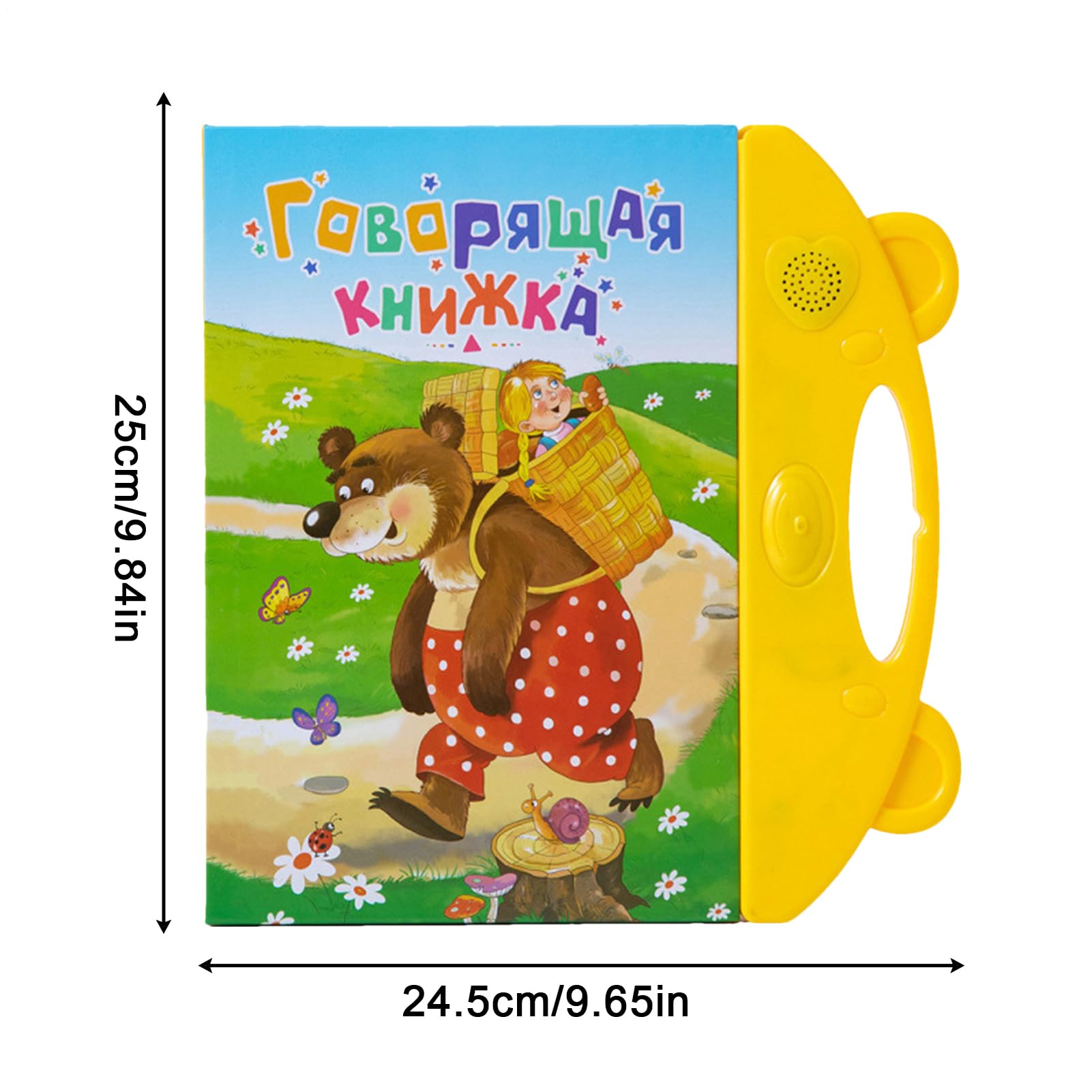 Libro Parlante Russo Per Bambini, Libro Audio Vocabolario Russo, Giocattoli Educativi per Principianti Ragazze e Ragazzi Prescolare Istruzione Domiciliare Aula Casa Appassionati di Lingue e