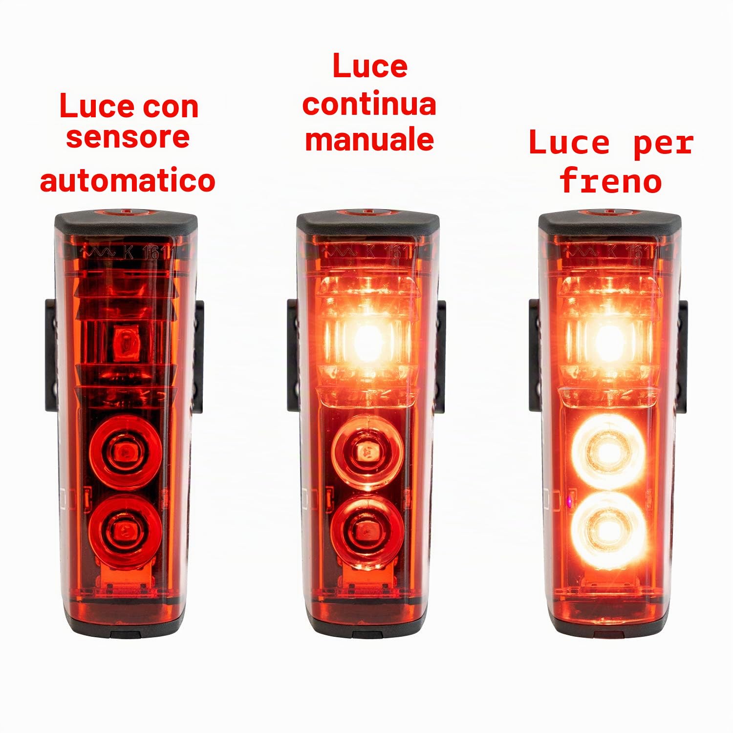 SIGMA SPORT - Set di luci a LED per bicicletta Aura 80 e BLAZE | luce anteriore a batteria e fanale posteriore con funzione di freno