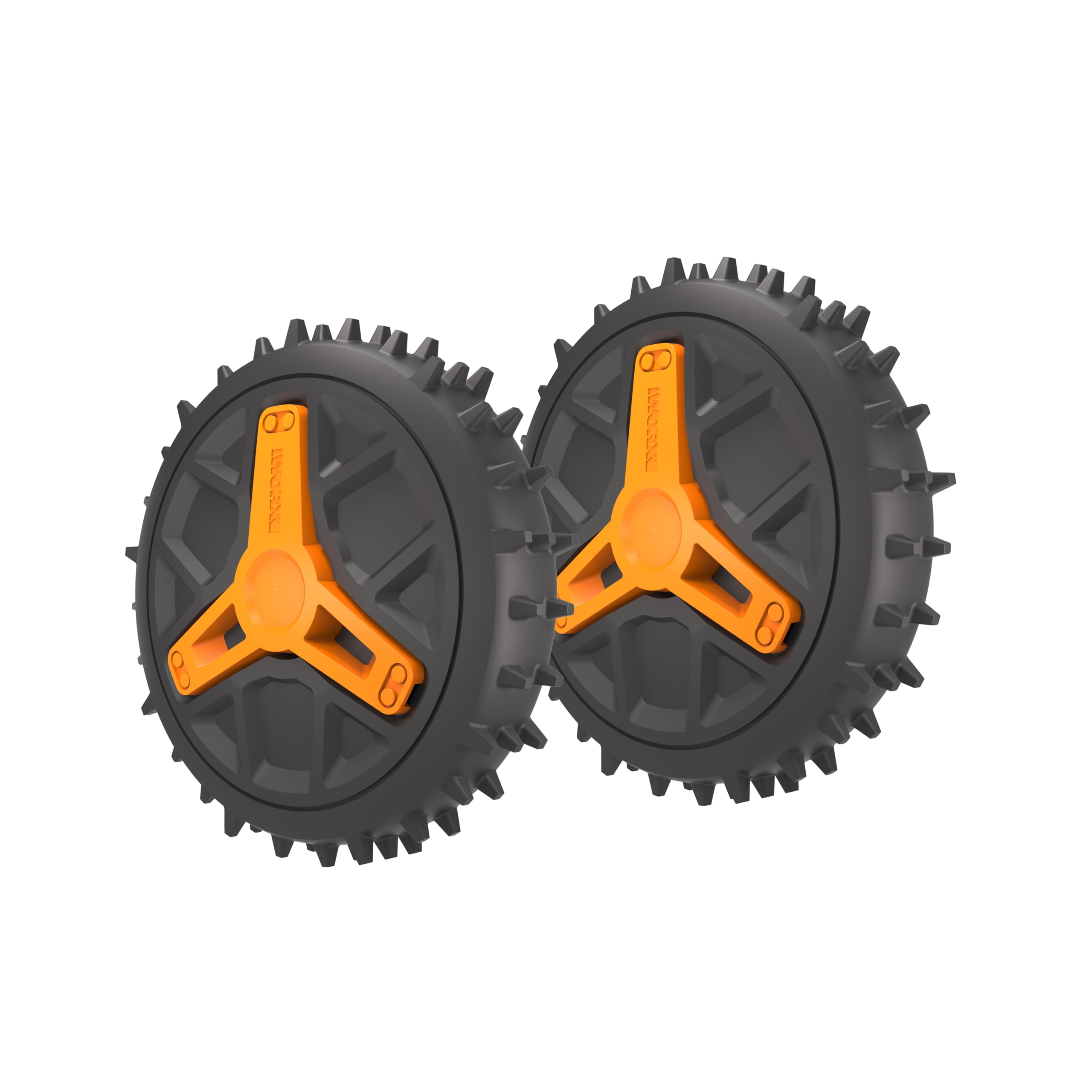 WORX WA0966 Ruote fuoristrada, set di pneumatici fuoristrada per modelli Vision Cloud RTK L (WR312E/WR318E/WR330E), trazione e aderenza migliorate su terreni irregolari