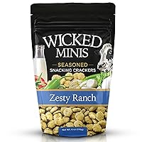 Vista 9 de Wicked Minis Galletas de Sopa y Ostras - Galletas Saltinas con Sabor Salado Mini Sopa Inflada, Mezcla Sabrosa para Aperitivos, Picatostes Sazonados