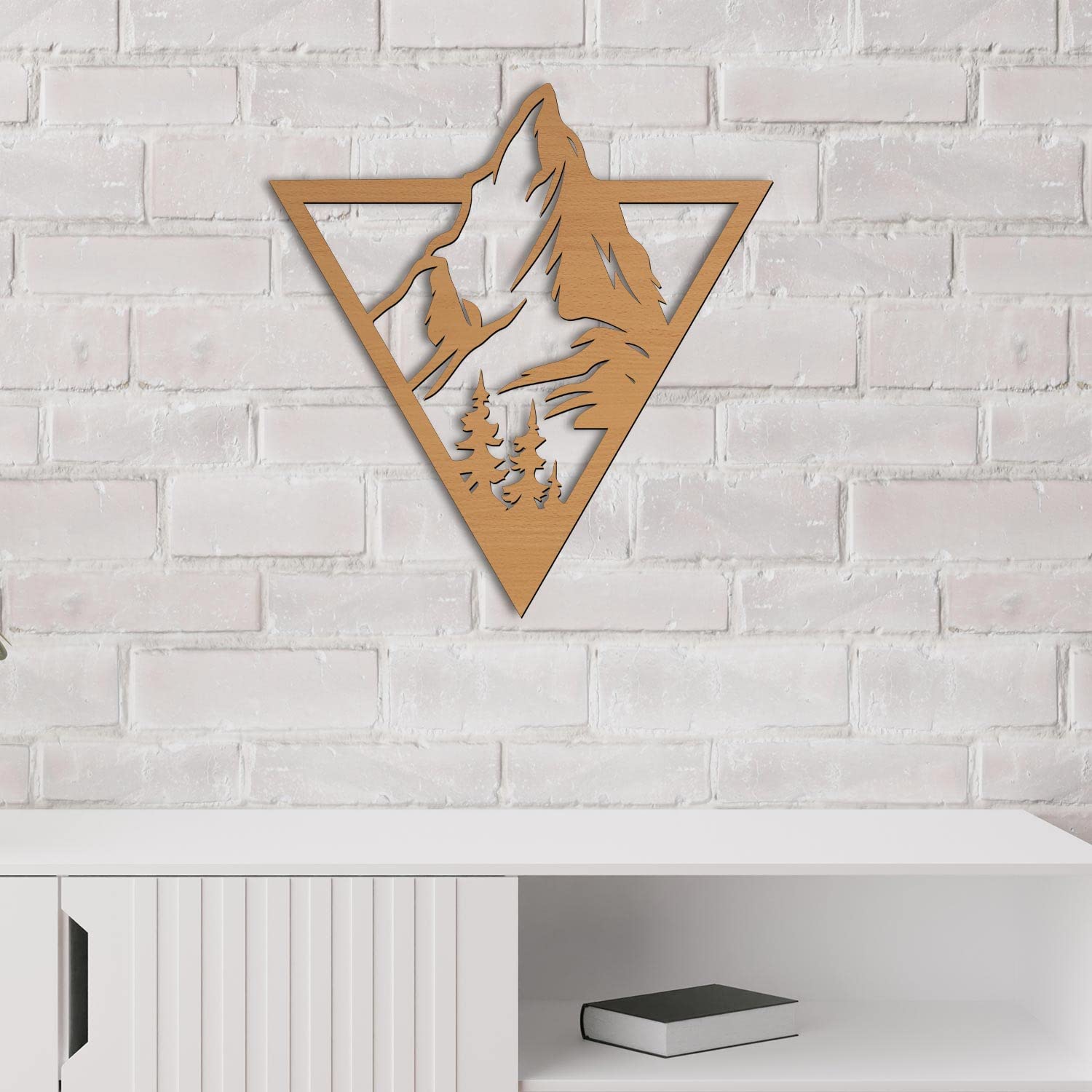 Namofactur Girafe Murale Décorative LED - Lampe Murale En Bois MDF - Noir - 3 Mm - Chambre D'Enfant - Sconce - Alimenté Par Pile - Télécommande - LED Blanc Chaud - Fabriqué En Allemagne