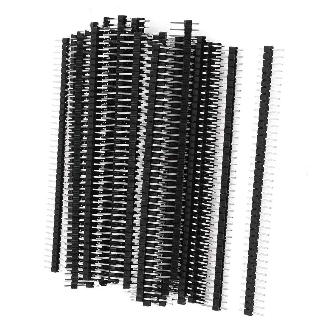 Robotbanao 40 Pieces 40 Pin 1x40 Single Row Male 2.54 Breakable Pin Header Connector Strip for Arduino, Set of 40, Black (40 Pieces) (B08WPWTZN4) Amazon Price History, Amazon Price Tracker