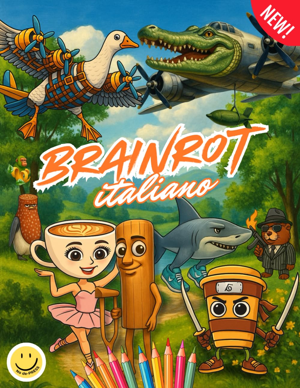BRAINROT ITALIANO: Il libro NONSENSE da colorare sulla storia del Brainrot Universe
