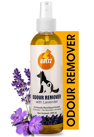 Boltz Odour and Urine Smell Remover Pet Area Freshener for Dog and Cat with Lavender Fragrance (200 ml)