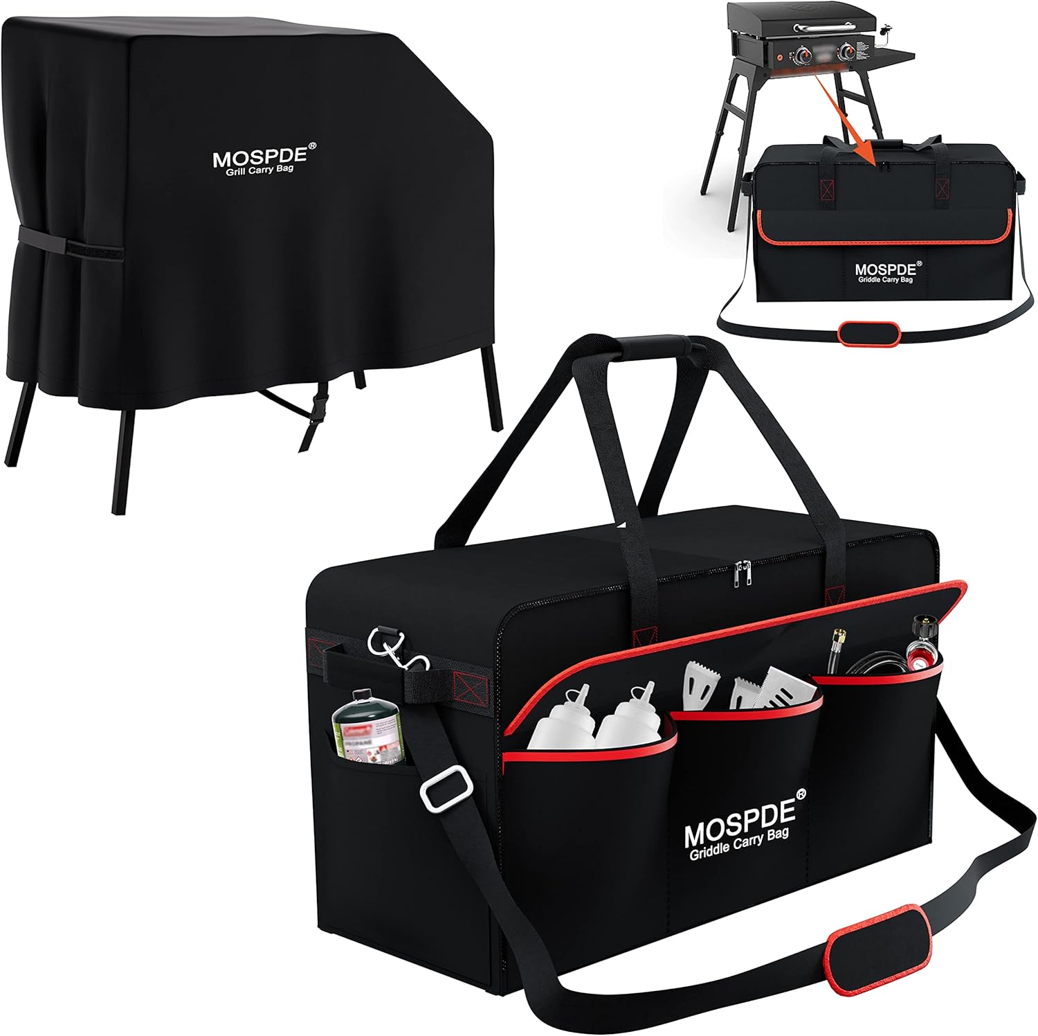 22" 17" Griddle Carry Bag and Cover Fits for Blackstone 22