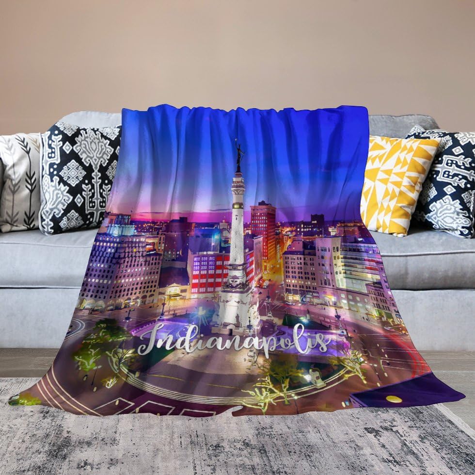 Couverture pelucheuse Indianapolis chaude et douce pour canapé - 6