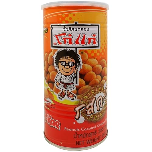 Koh-kae Snack Crema de Maní y Coco Recubierto 255 G (8.99 Oz) X 2 Latas