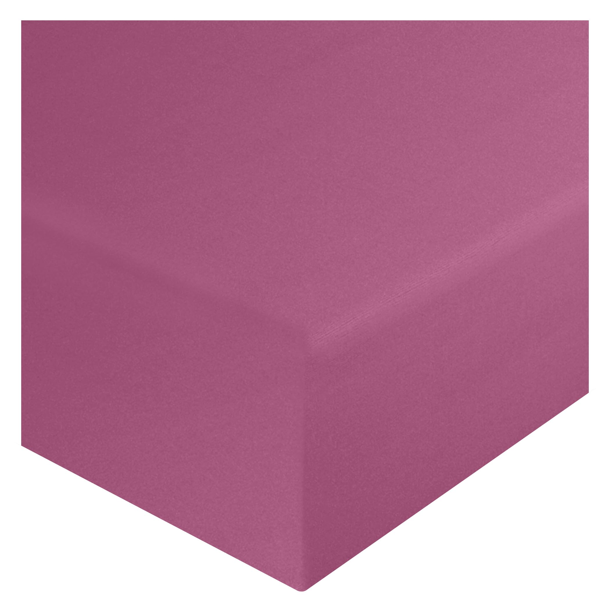KOHSAR Fuchsia Single Fitted Bedsheet – 100% Poly Cotton Fitted Sheet, Soft, Skin Friendly, Breathable, Poly cotton Percale - Kids Single Fitted Bed Cover — image 1