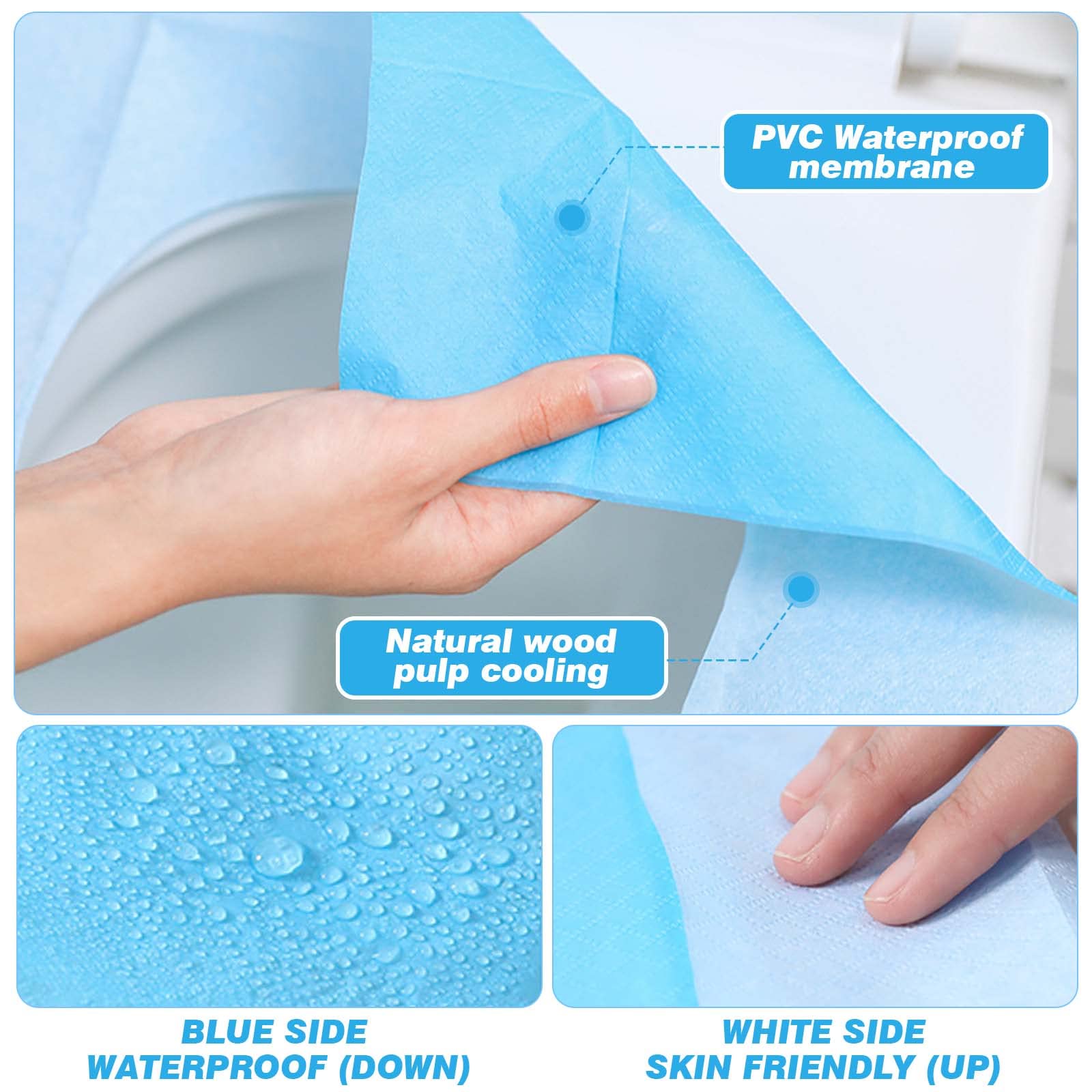 40 Copriwater Usa E Getta - Igienici, Monouso, 38x58 Cm, Per Adulti E Bambini - Foto 7