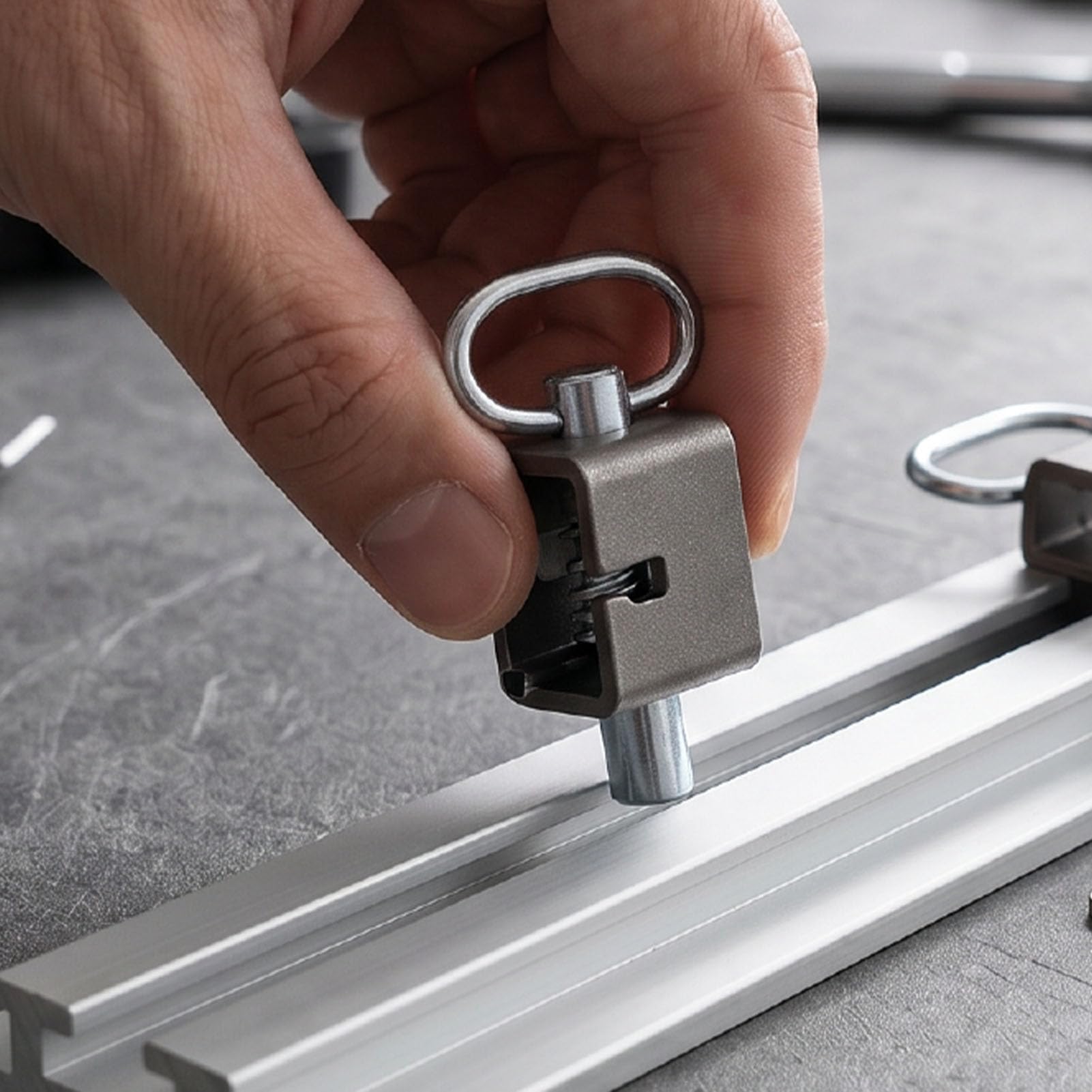Chiusura a Molla per Cancello con 4 Pezzi, Catena di Sicurezza in Acciaio Al Carbonio da 5/8 Pollici, Saldabile per Rimorchi, Portelloni, Porte Rampa