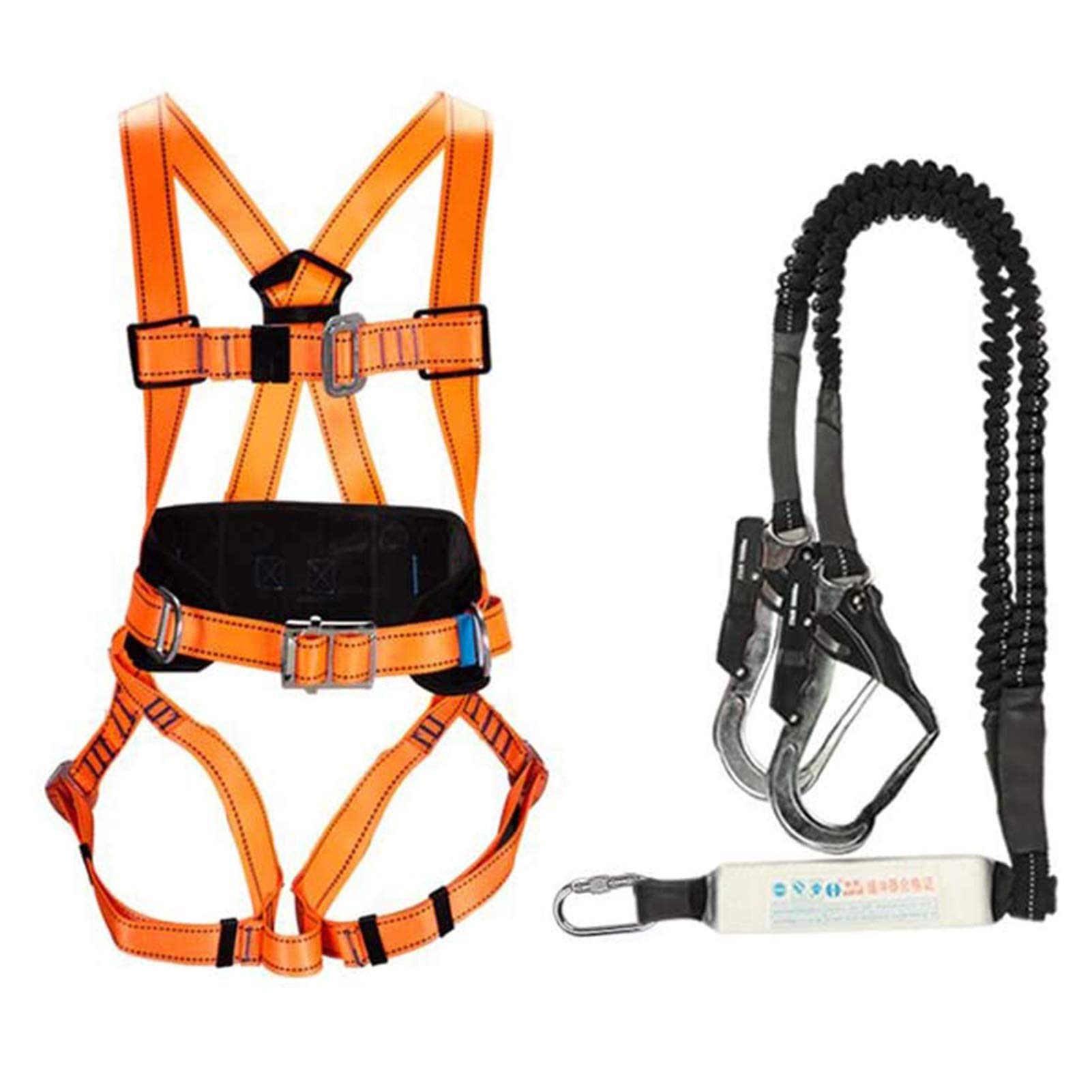 Kits de Harnais de sécurité, Harnais antichute de sécurité, Harnais de Protection Contre Les Chutes en Hauteur, Harnais de sécurité à la Taille,B Needed