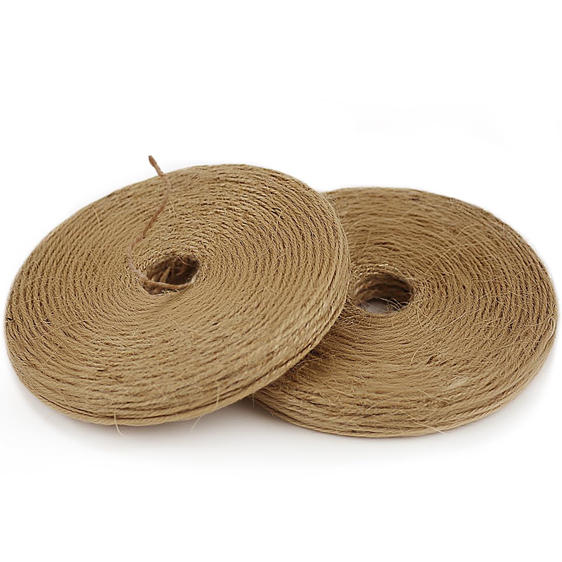 PerkHomy Garden Twine 245m / 800ft 2mm String Natural Jute Brown for Gardening Tomato Climbing Plant Tie Floristry Crafts Gift Wrapping Packing Decor (Brown 2mm * 400feet * 2pcs)