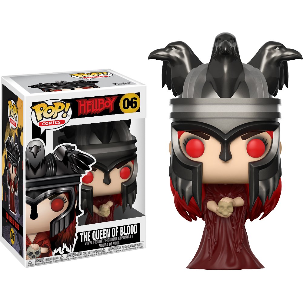 Funko The Queen of Blood: Hellboy x POP! Comics Vinyl Figure & 1 POP! Compatible PET Plastic Graphical Protector Bundle [#006 / 23131 - B]