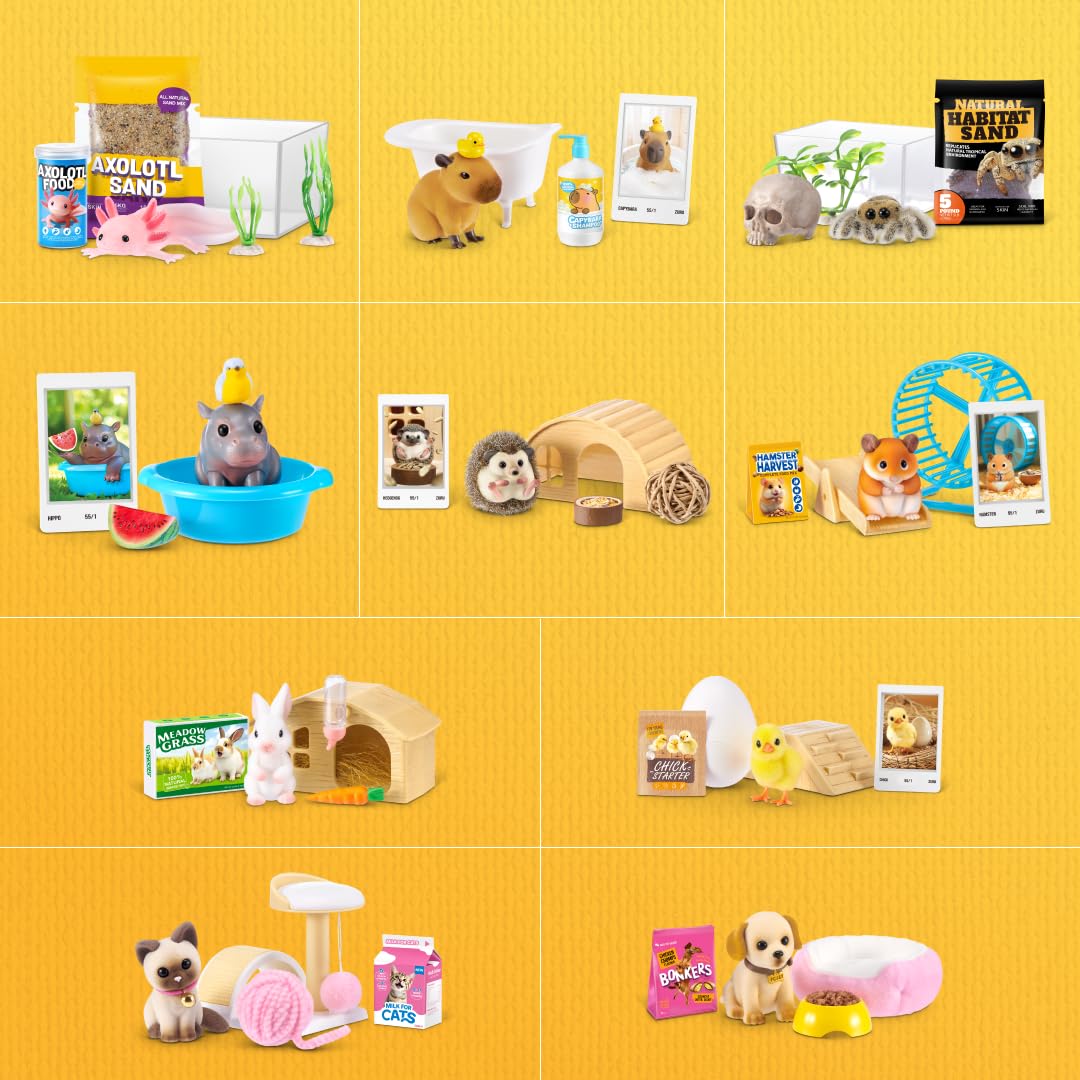 My Mini Pet Series 1 (2 PACK) di ZURU – Capsula Misteriosa Da Collezionare con Animali Domestici in Miniatura, Casa & Accessori, Scopri Adorabili Creature & Playscape per Ragazze e Collezionisti.
