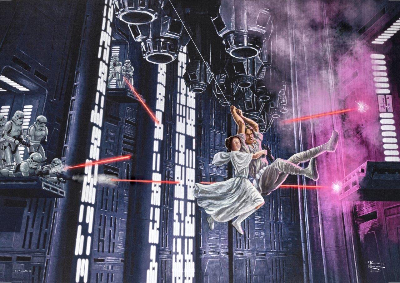 Poster Star Wars indéchirable MightyPrint Luke Leia fini les affiches froissées