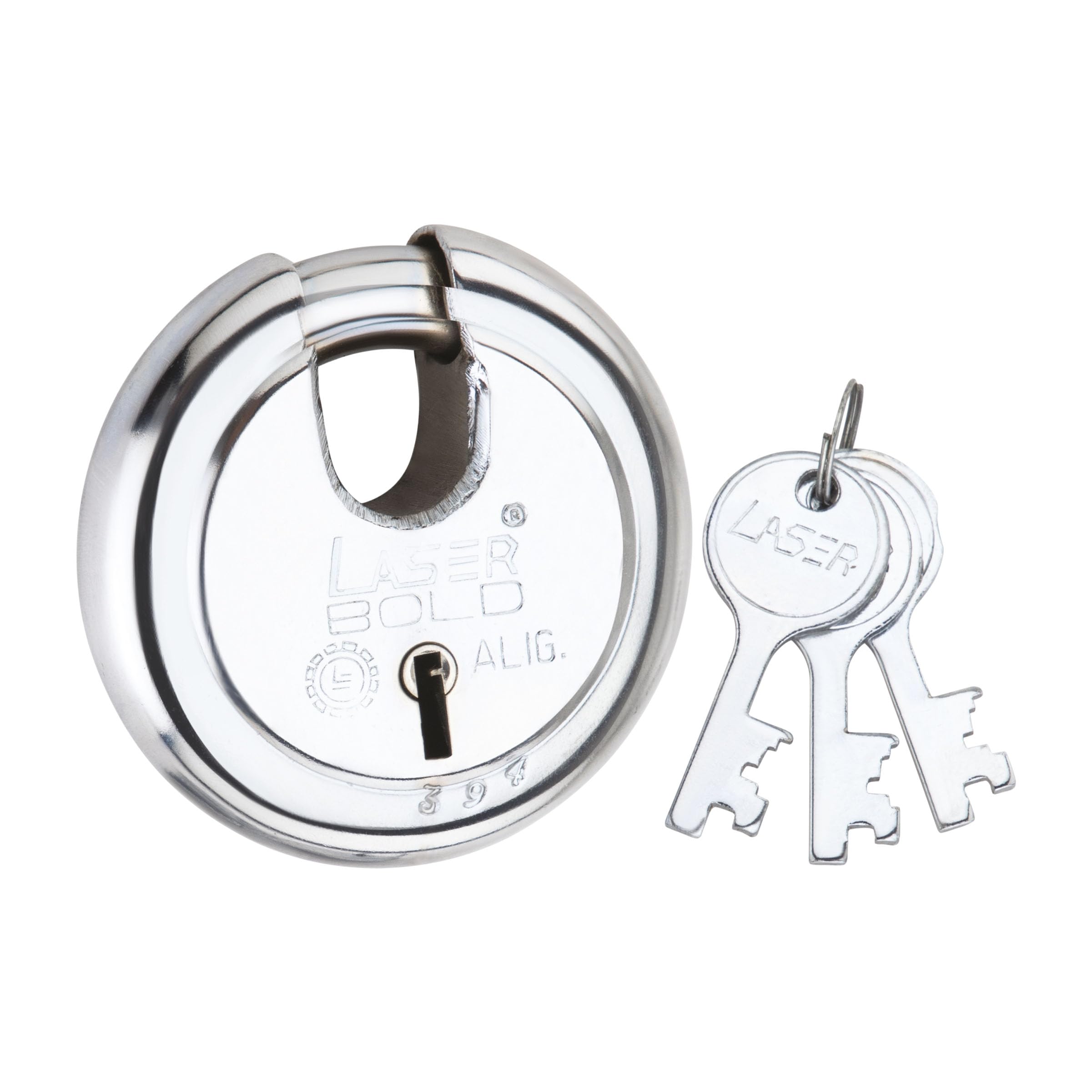 Laser Bold (90 MM) Laser Bold Door Lock & 3 Key Padlock (Silver Finish) (B0C14QBSHF) Amazon Price History, Amazon Price Tracker