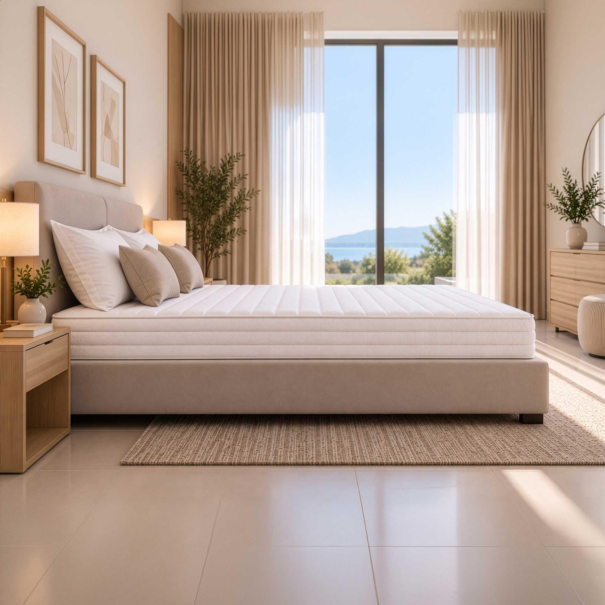 Baldiflex Vulpix H24 Materasso Ignifugo in Poliuretano ad Alta Densità, H 24 cm, 160 x 190 cm, Rigidità Alta, per Hotel e Strutture Ricettive