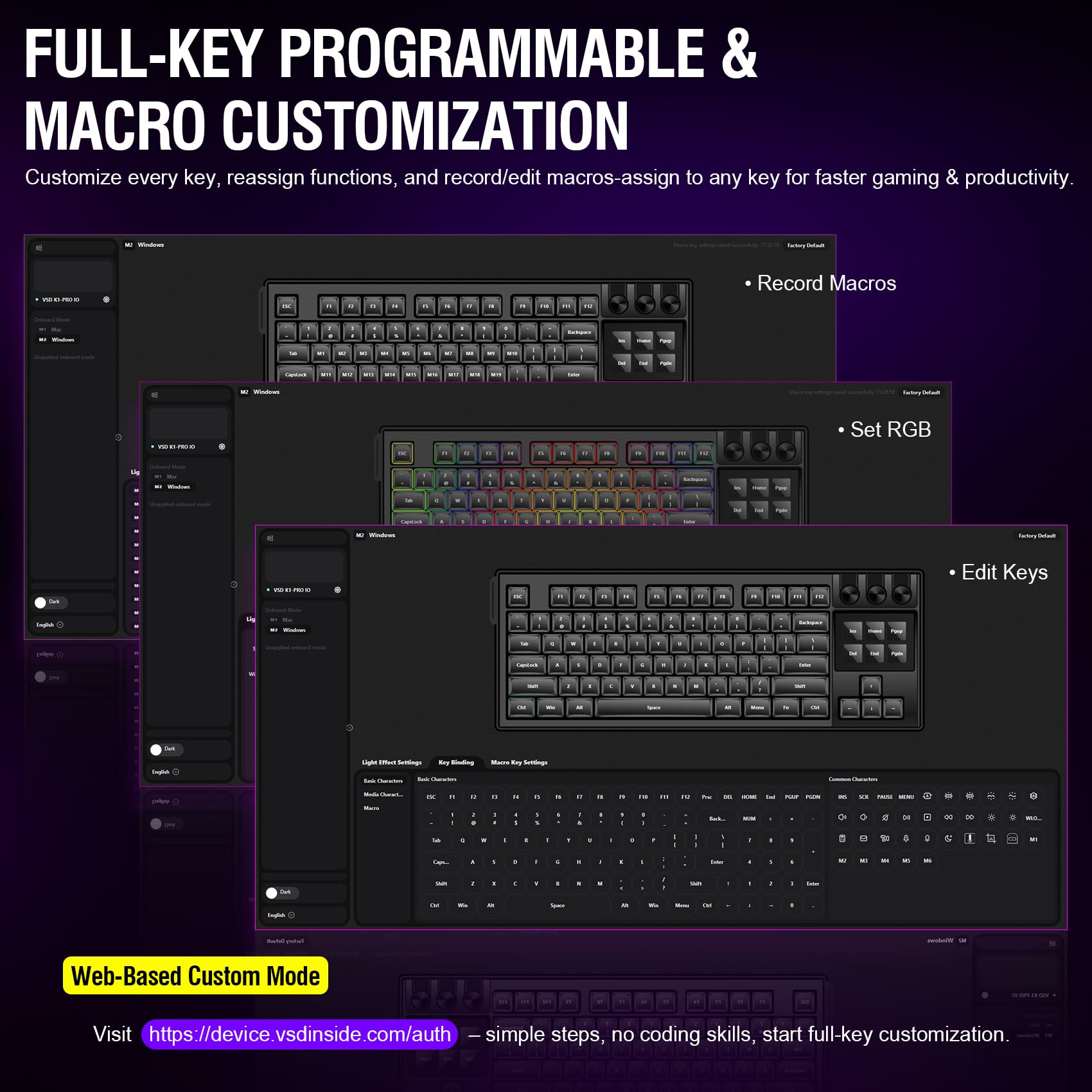 Clavier mécanique avec deck contrôleur de flux, pavé macro avec touches et boutons LCD personnalisables, clavier de raccourci de jeu, remplaçable à chaud, rétroéclairage RVB, pour PC Mac