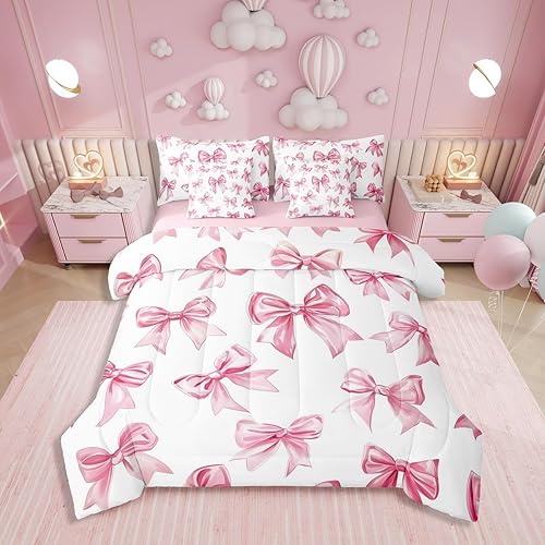 Erosebridal Kawaii Bowknot Girls Bed in A Bag with Sheets