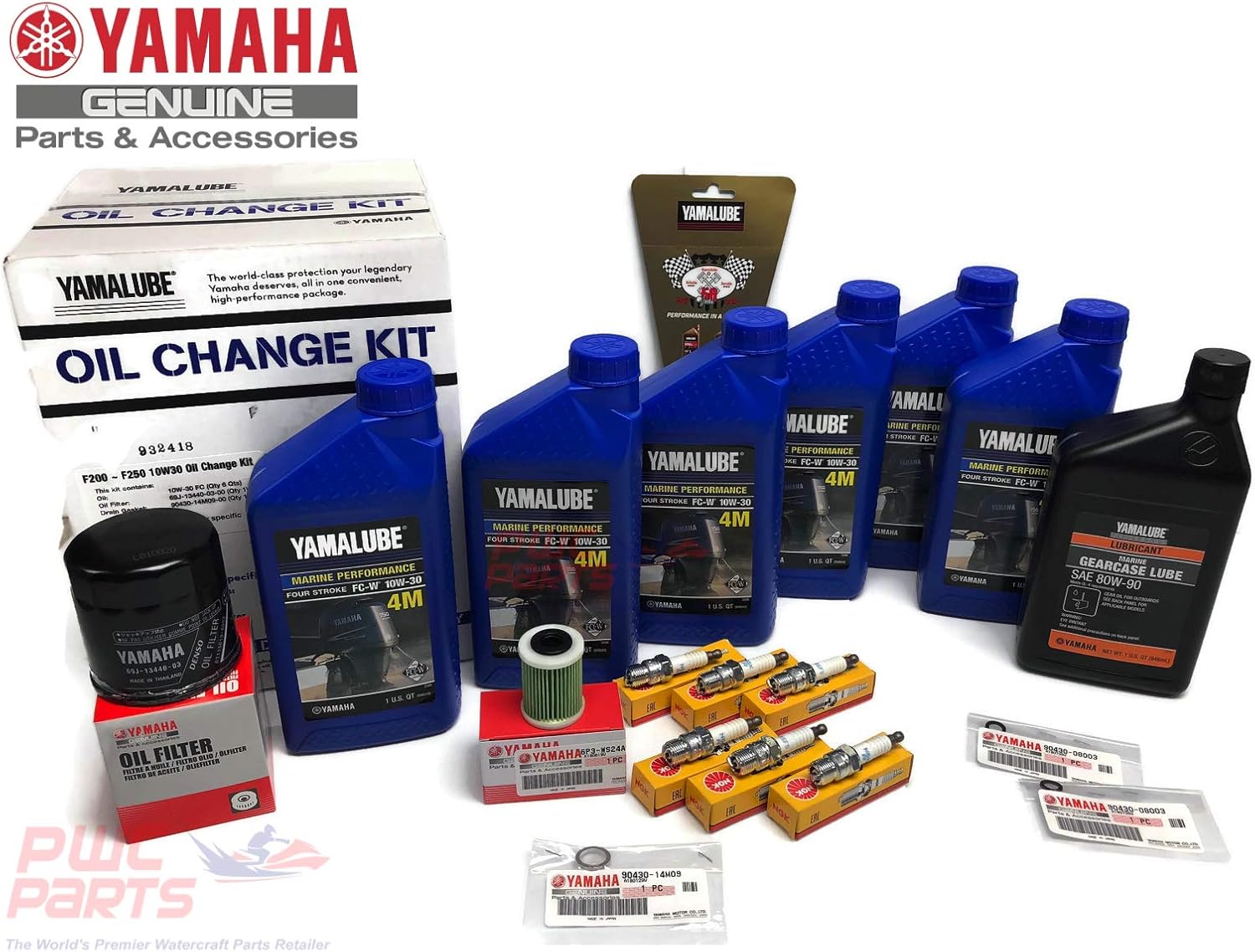YAMAHA OEM 2008+ F225 SPORT Oil Change 10W30 FC 4M Lower