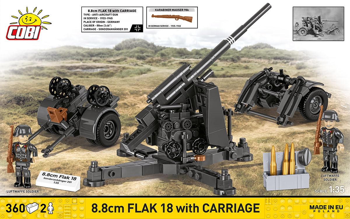 8,8 cm Flak 18 with Carriage