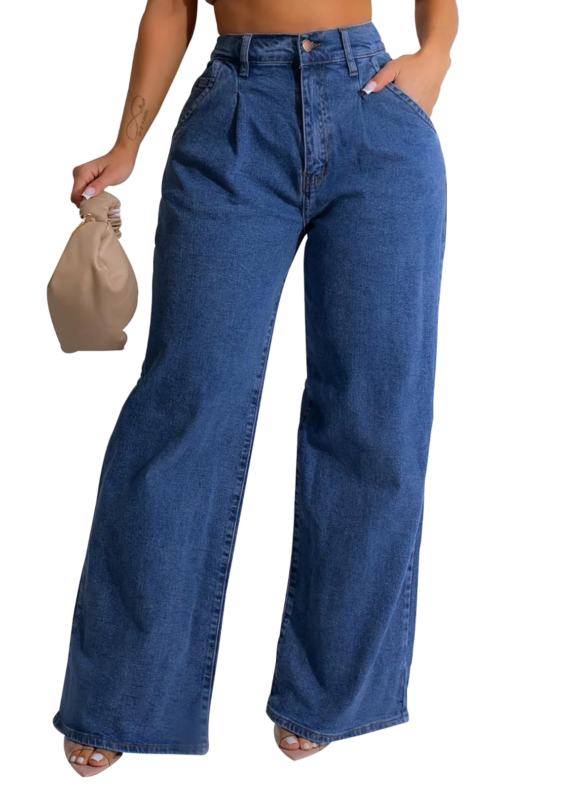 FairBeauty Straight Leg Baggy Jeans