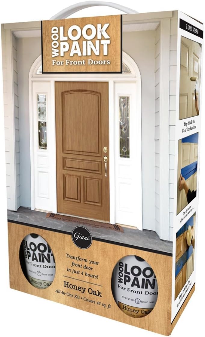 Giani Wood Look Paint Kit for Front & Interior Doors (English Oak)