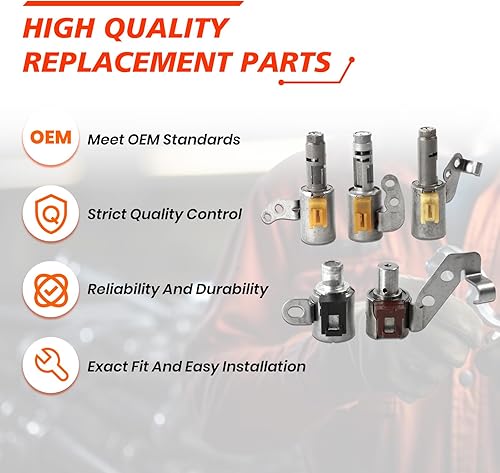 Miniatura 5 de Kit de solenoide de transmisión CTV de 5 piezas, compatible con ES300 RAV4 Camry Highlander Solara Celica, válvula de solenoides de transmisión