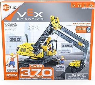HEXBUG VEX Robotics Excavator, Buildable Construction Toy, Gift for Boys and Girls Ages 8 and Up