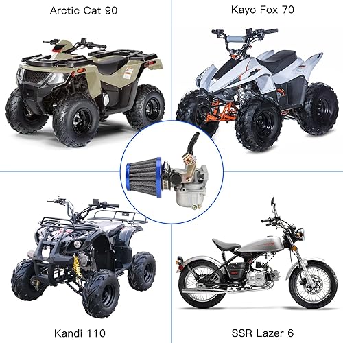 Miniatura 2 de YOXUFA PZ19 - Filtro de aire de carburador de 1.378 in para 110 cc, 125 cc, Kazuma, TaoTao, Falcon Sunl Peace Sports Loncin Roketa Boom Vader Kandi