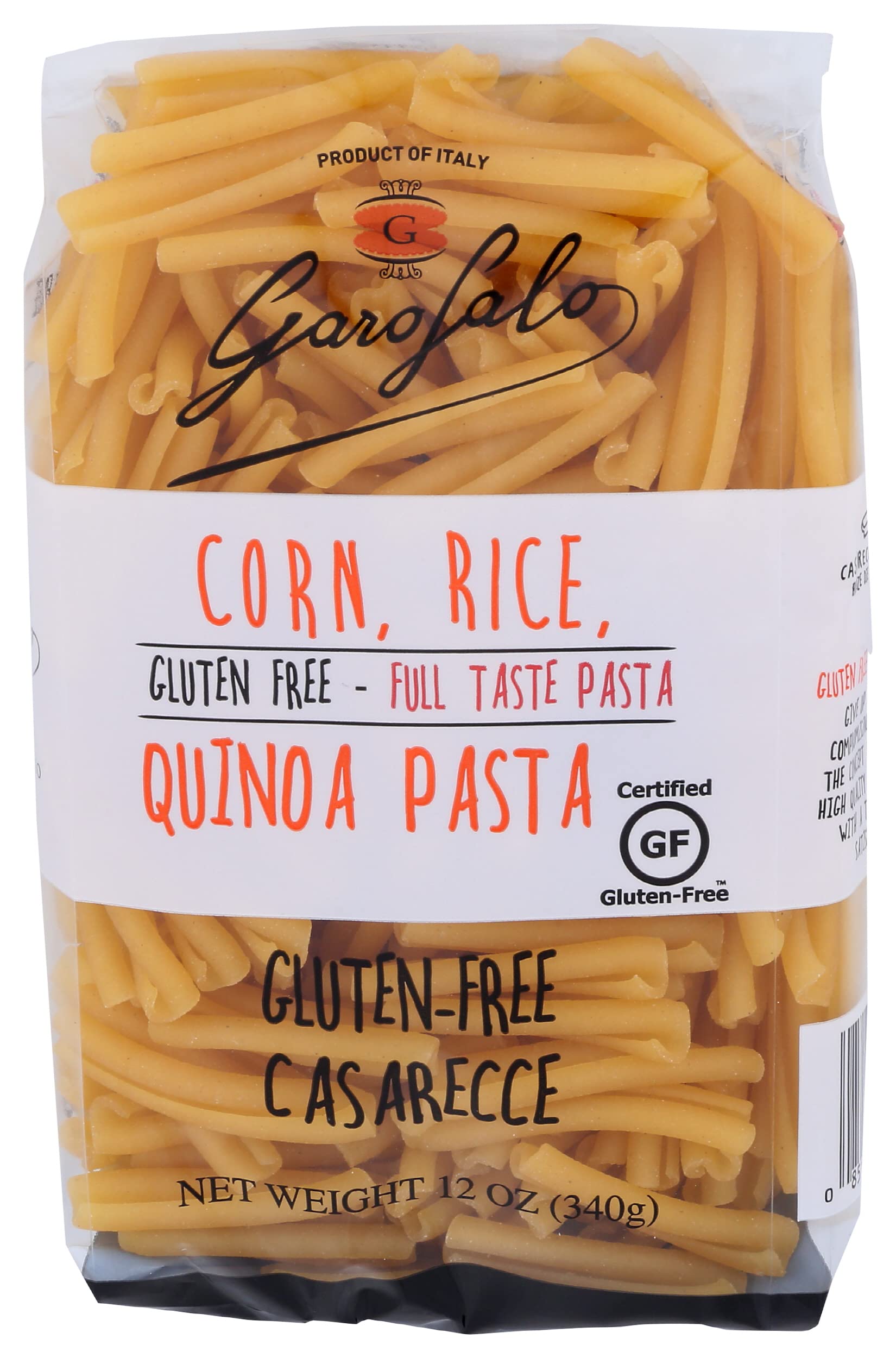 GAROFALO Casarecce Corn, Rice, Quinoa Pasta, 12 OZ