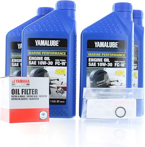 Kit para cambio de aceite exterior Yamalube-F75 ~ F115 Cant. 4