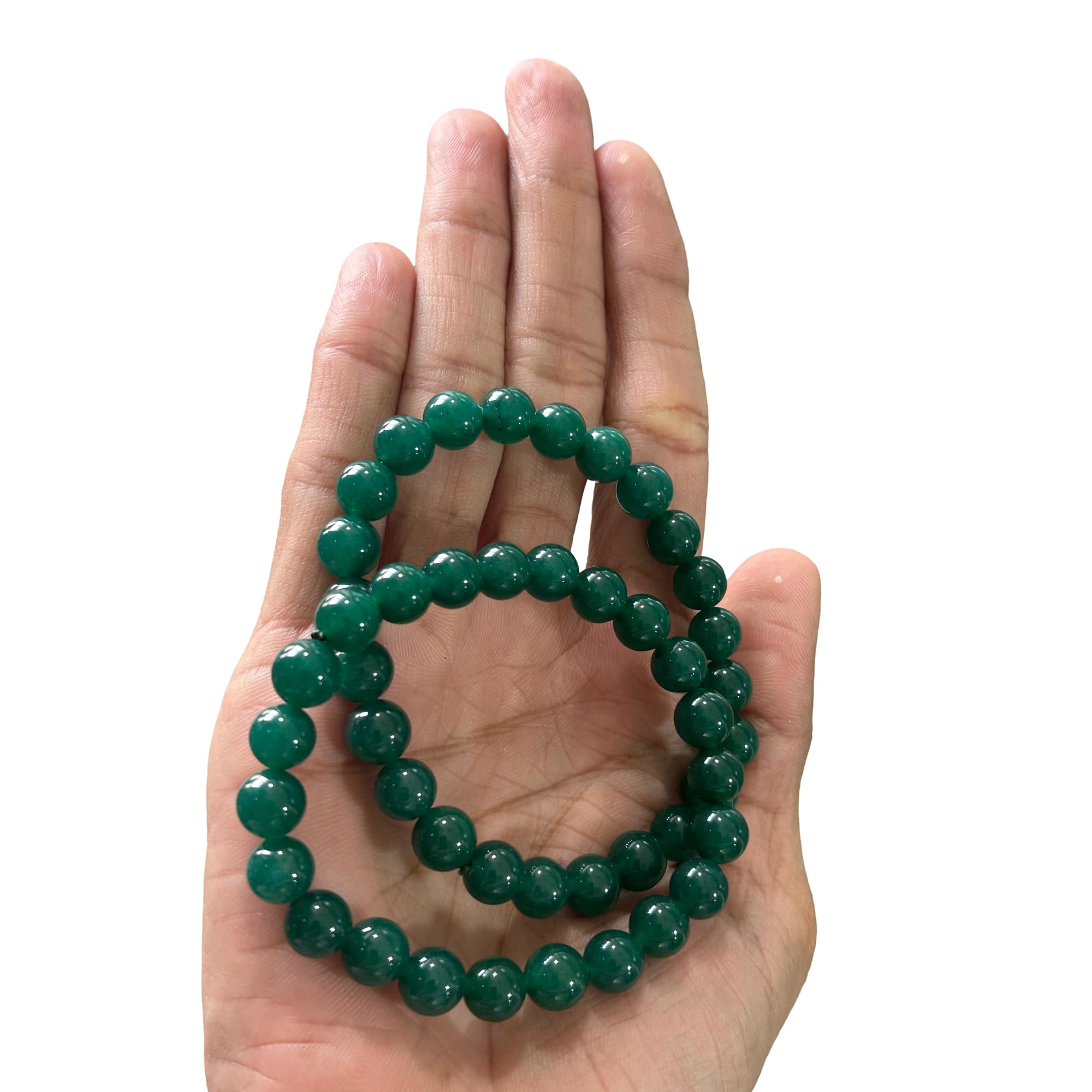 Serein Green Jade Zibu Coin with Bracelet 8 MM For Attract Money and Wealth, Abundance and Prosperity Manifestation Feng Shui Money Coin 2