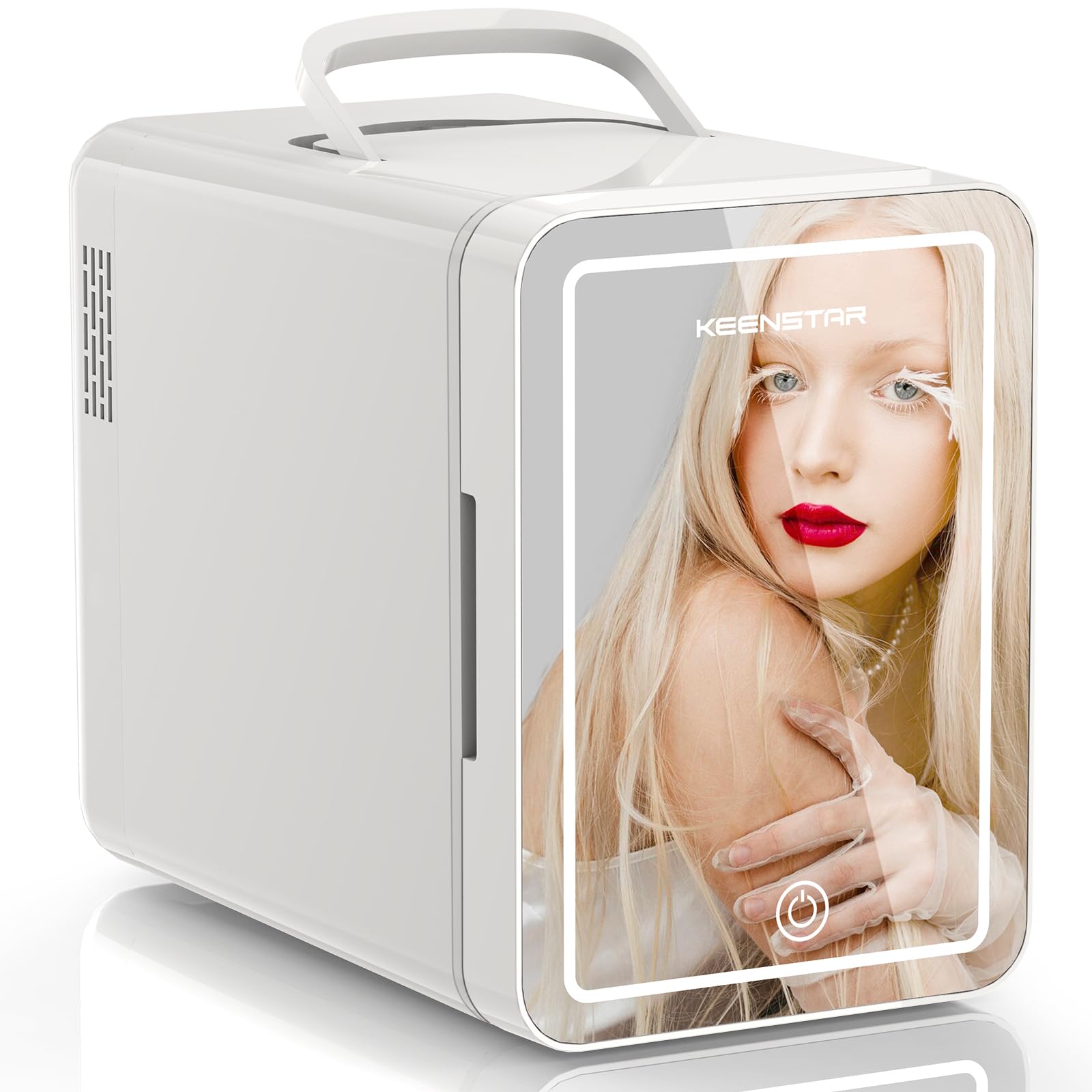 KEENSTAR Low Noise Small Refrigerator for Bedroom,Dorm,Office 6L