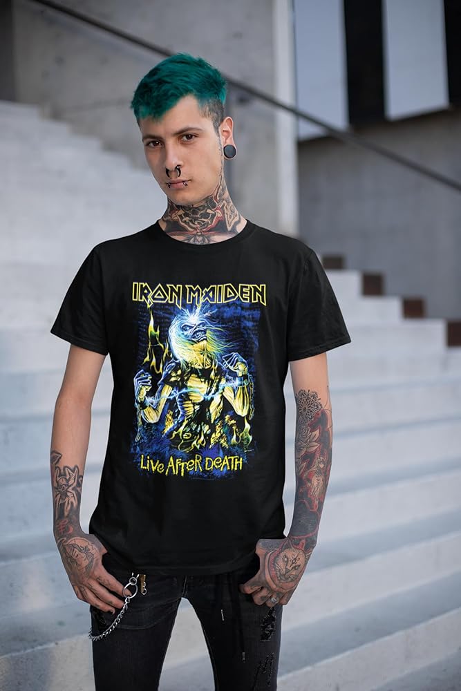 Amazon.com: American Classics Iron Maiden Live After Death Men's