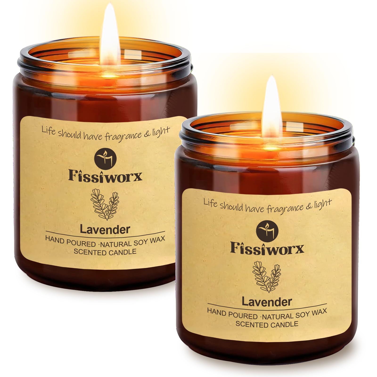 Fissiworx Świeca zapachowa Lavender Soy Wax Candle
