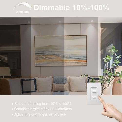 Miniatura 9 de FTL Paquete de 10 bombillas LED GU10 de 5000 K luz diurna blanca regulable, 6 W, 600 lúmenes, 50 W, bombillas halógenas de repuesto para iluminación