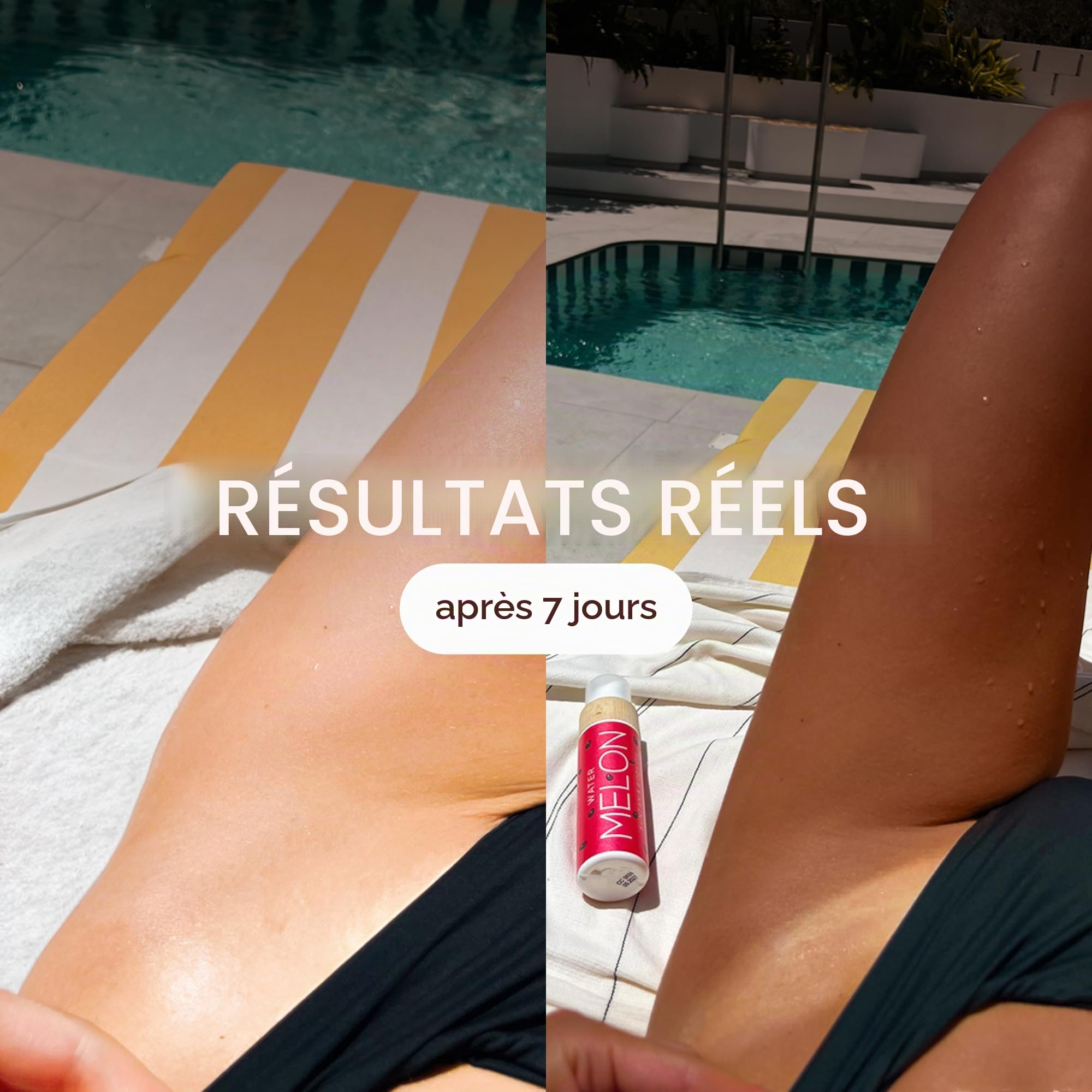 COCOSOLIS Watermelon - Accélérateur de bronzage - Huile bio avec vitamine E et parfum de pastèque pour un bronzage intense et rapide
