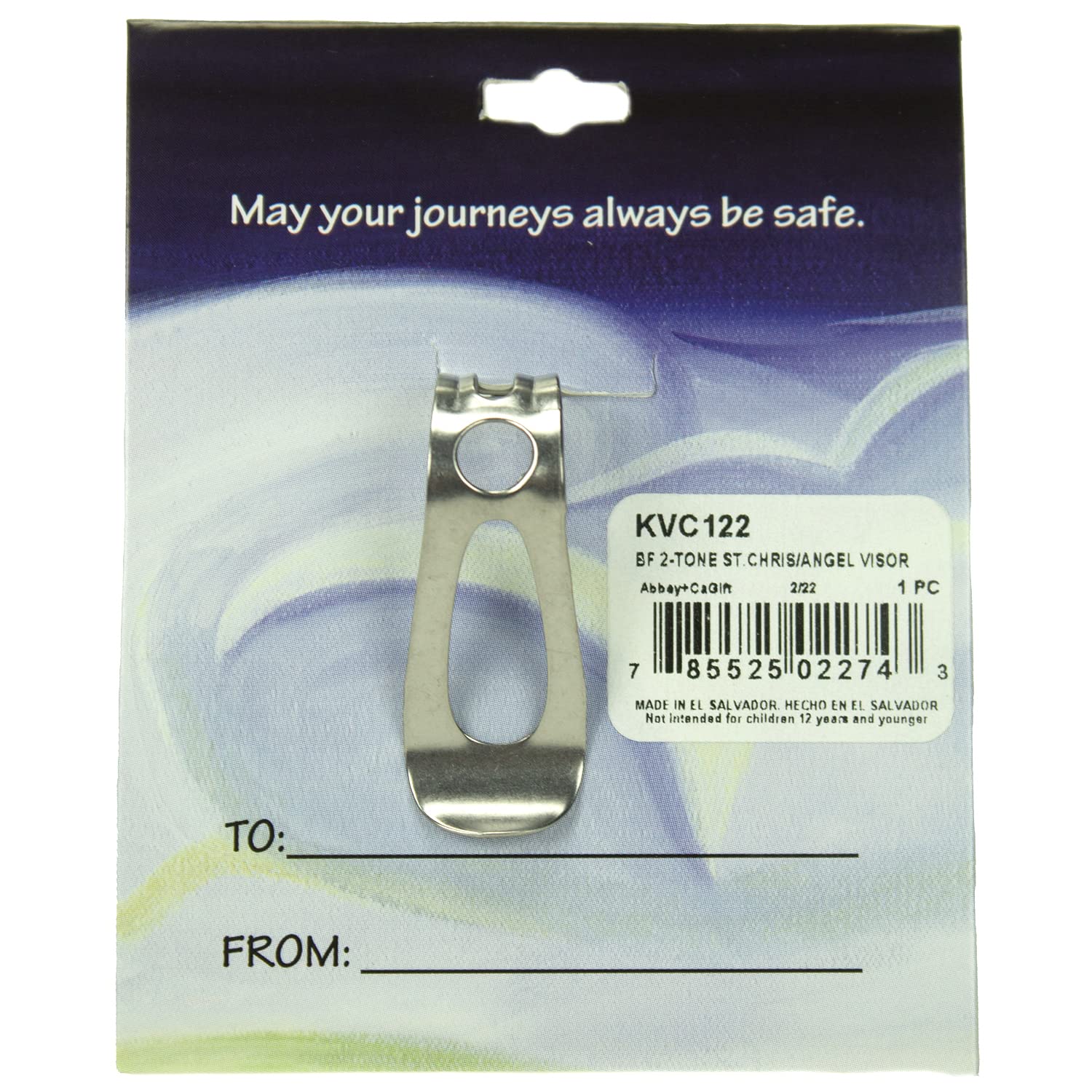 Cathedral Art Abbey CA Gift St Christopher Guardian Angel Sun Visor Clip - Car and Automotive Accessories Religious — view 3