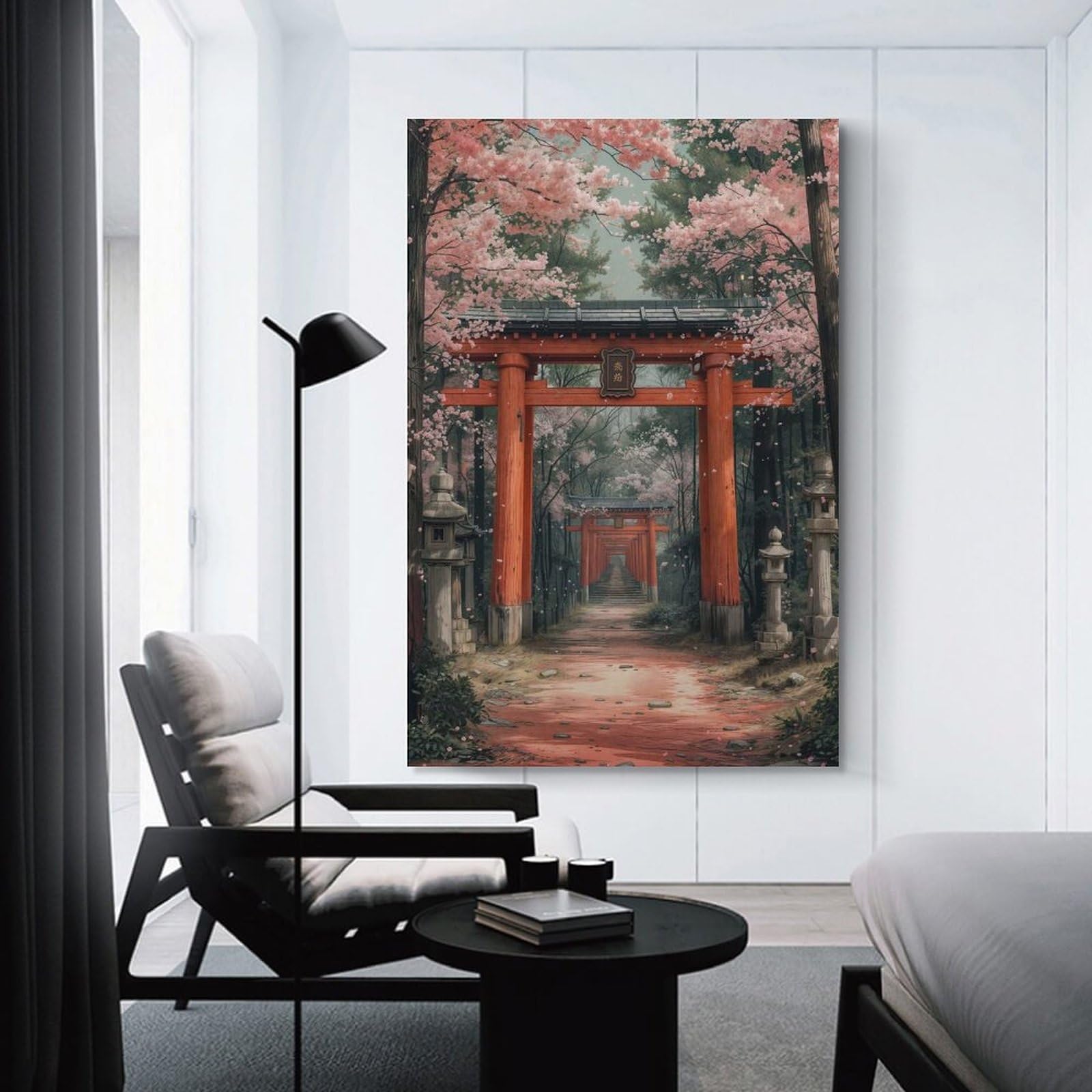 Junmoney Unframe-Style-14 Enchanted Pathway Hanging Wall Art, 24X36inch(60X90cm), For Entrance Walls, Hall Decor Or Foyers, Wall Decor To Refresh Empty Corners
