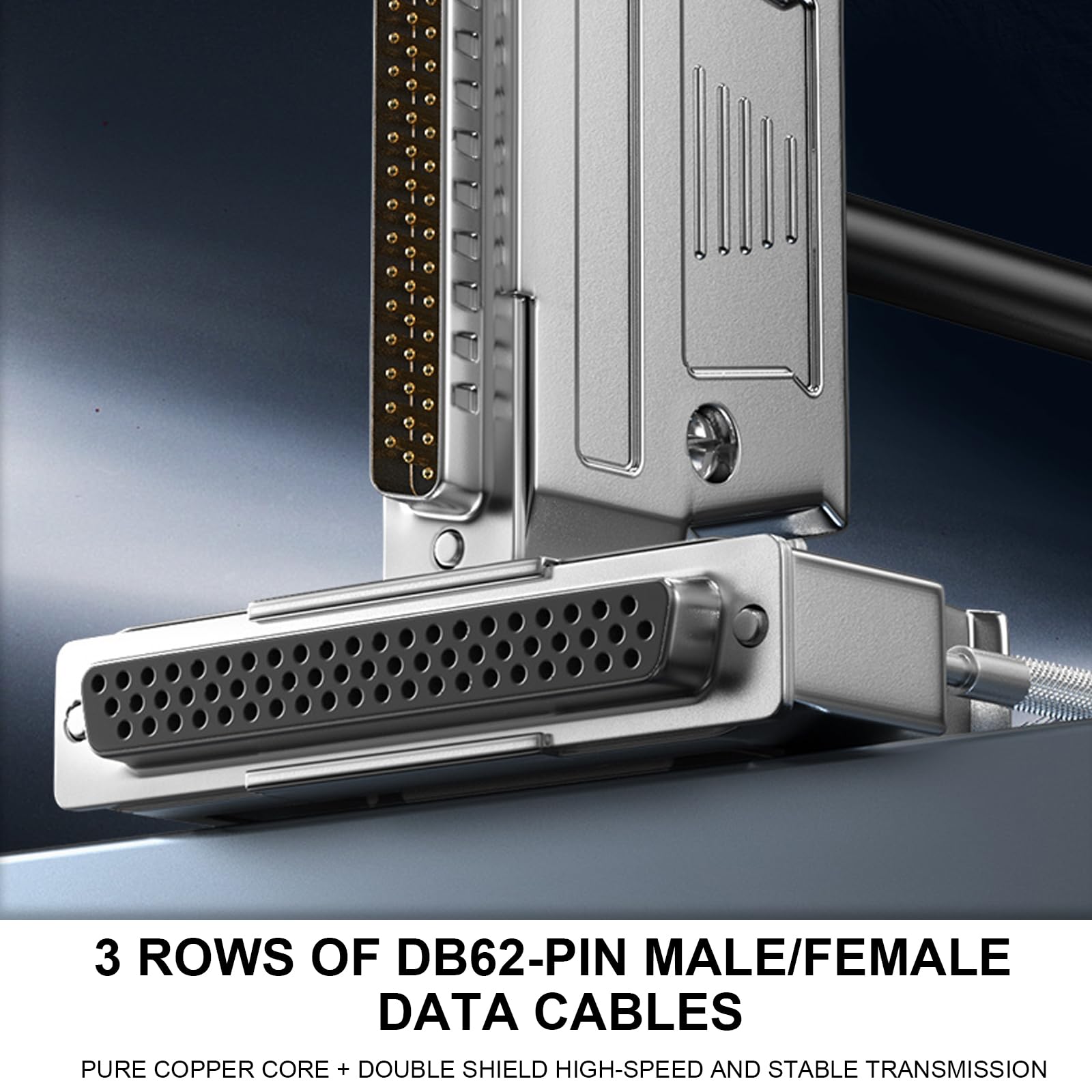 Câble de connexion DB62 mâle femelle - Câble de données SCSI à double blindage pour un transfert de données rapide et stable