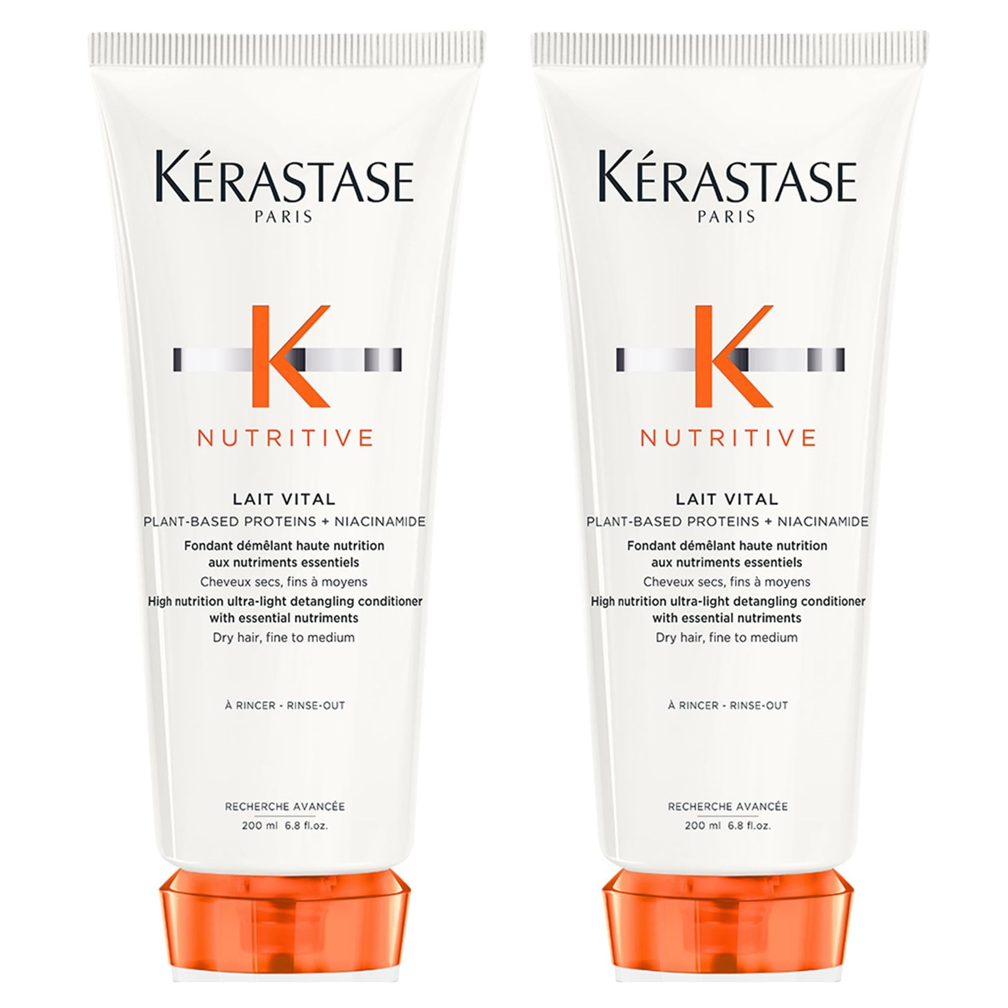 New Kerastase DOUBLE Nutritive Lait Vital High Nutrition Ultra-Light Conditioner With Niacinamide For Dry, Fine To Medium Hair 200ml