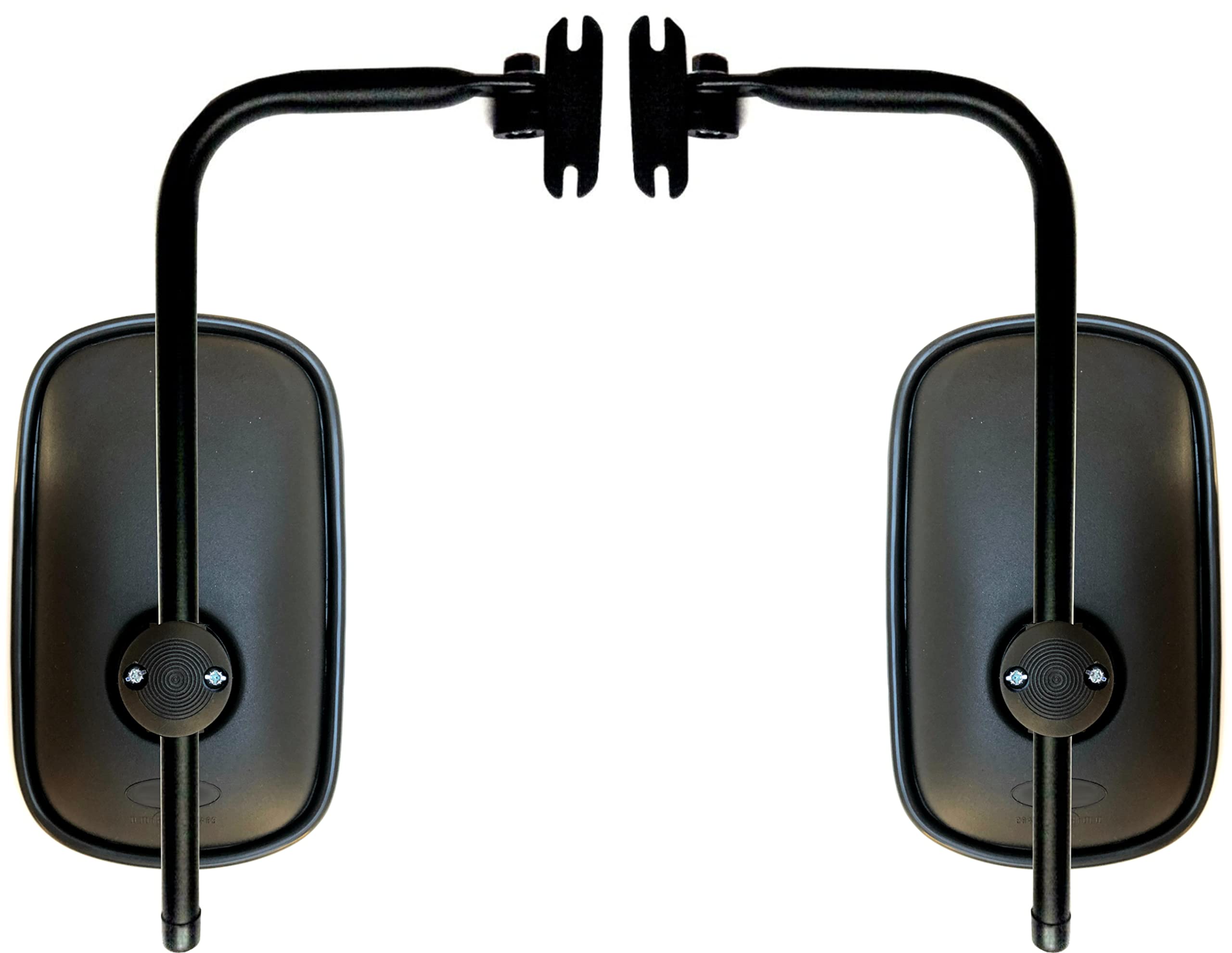 2 specchietti retrovisori esterni 263 x 160 R1200 E20 ø10-24 e supporto per specchi per trattori, camion, escavatori, macchine da costruzione