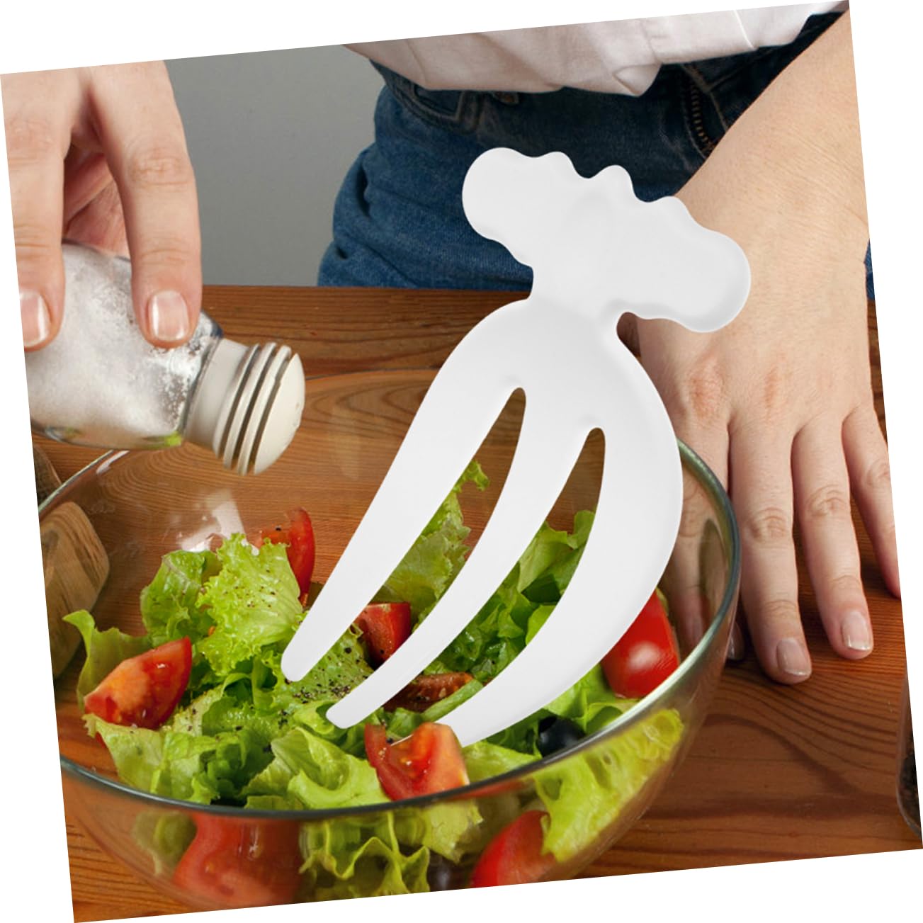 CIYODO 4pcs Salad Fork Claws Small Fork Short Salad Hands Salad Claws Food Fork Serving Fork Cookware Fork Salad Server Hands Fork for Stirring Short Stir Fork Stirring Fork Food Claws