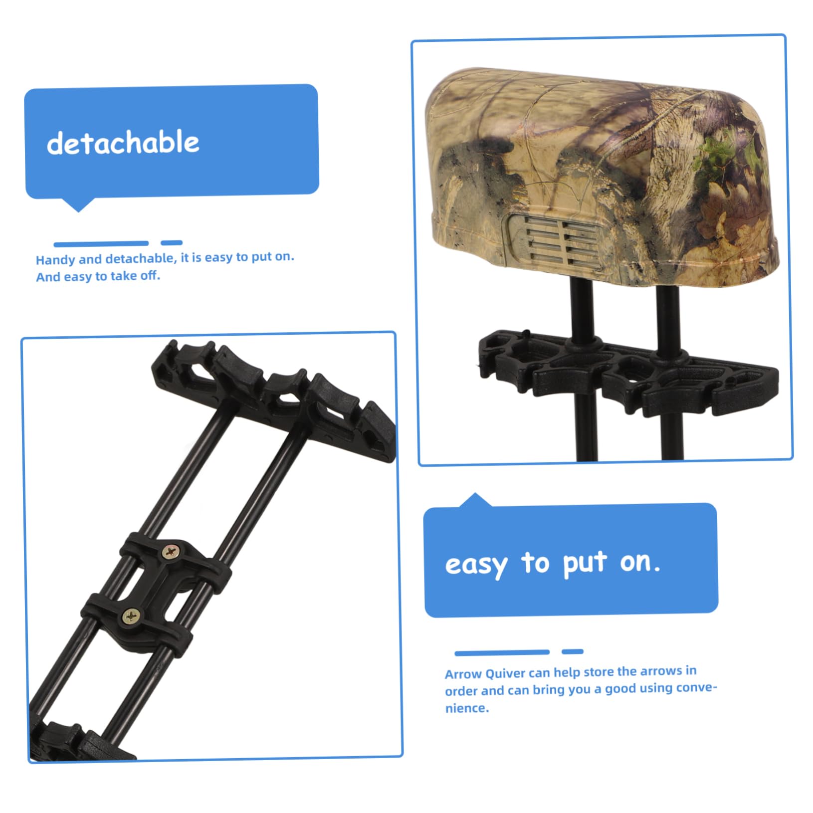 balacoo for Compound Bow Portable Arrow Storage Box Wear-Resistant Quick Detach Design Versatile for Outdoor