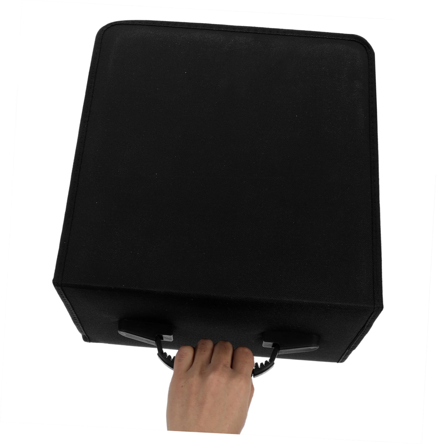 Sosoport Scatola Porta Dvd in Pu con Maniglia Organizer per CD Dvd Custodia Rigida Portatile per Archiviazione Protezione di Dischi Contenitore per CD Organizza la Tua Collezione