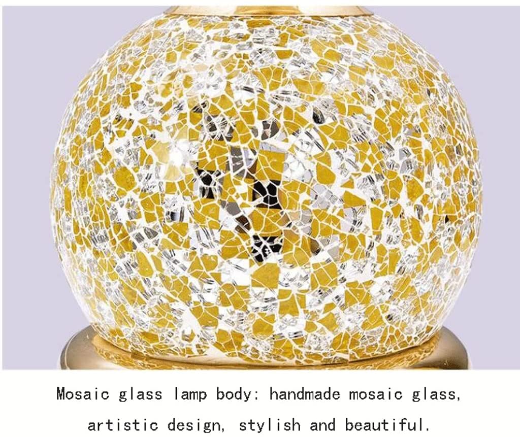 Lampa stołowa Lampa nocna Nowoczesna metalowa podstawa Nocny klosz z PCV Śruba E27 Ręcznie wykonany szklany korpus Stolik nocny Biurko (Kolor: Włącznik przyciskowy)