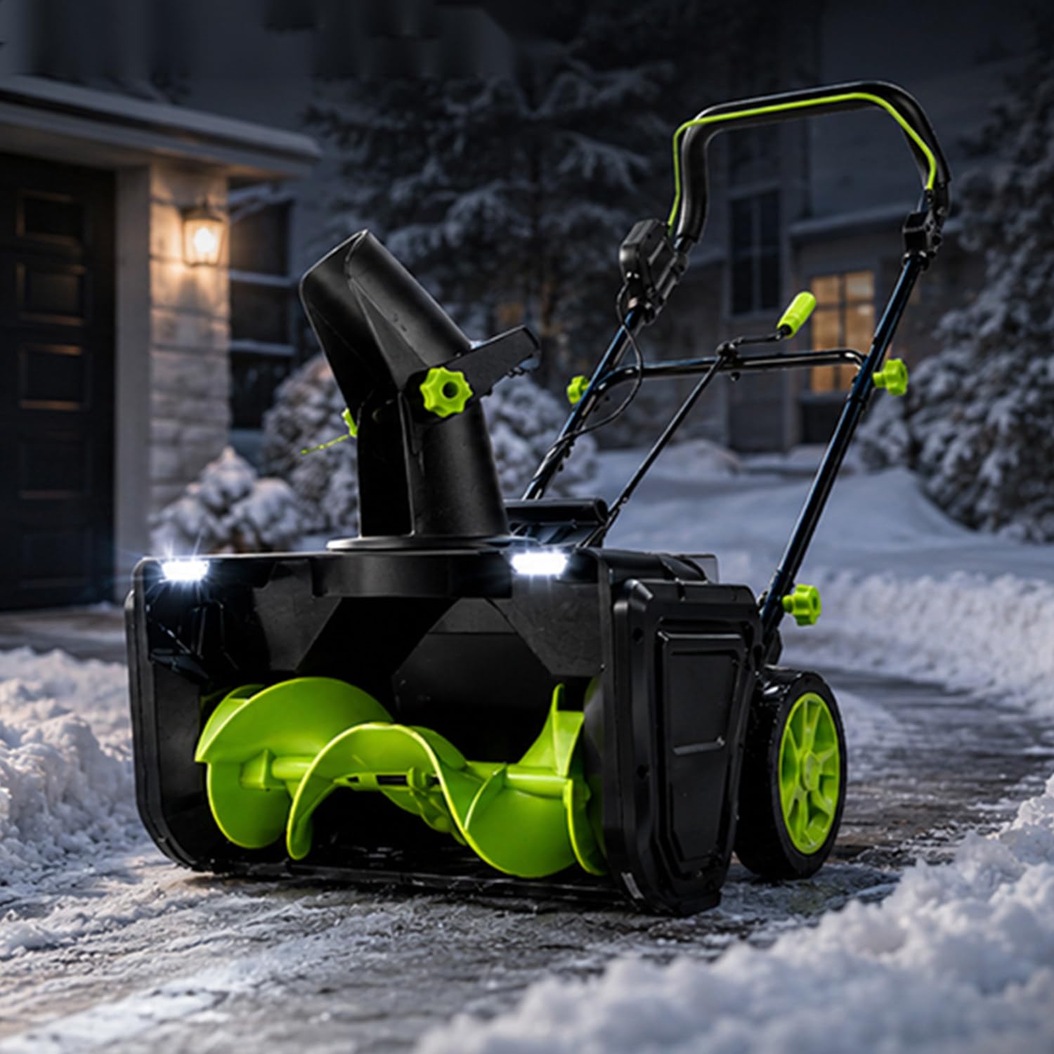 Souffleuse à Neige Électrique 3500 W,Largeur de Travail 50CM 6batteries