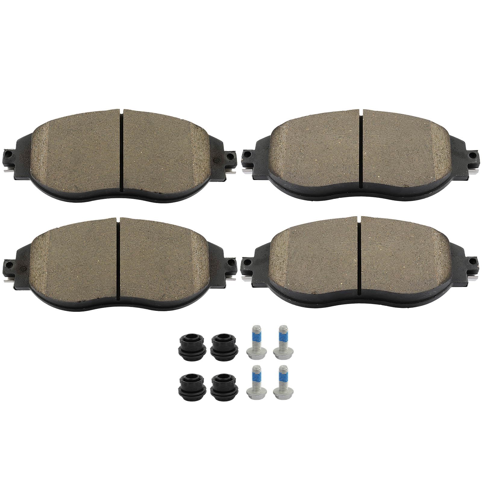 SCITOO D1633-9326 Disc Brake Pads Sets Front Ceramic Brake Pads w/Hardware