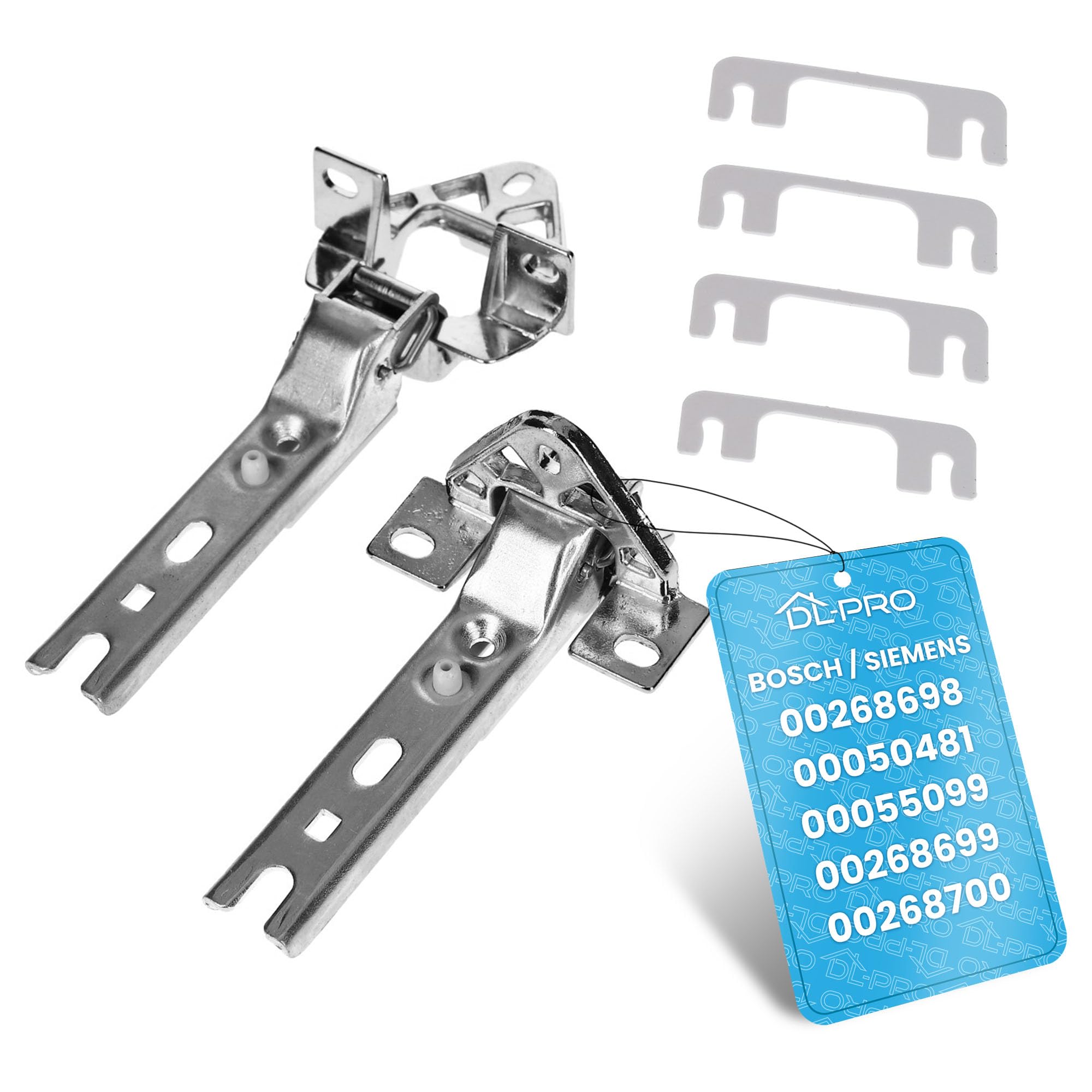 DL-pro Zestaw zawiasów do drzwi Bosch Siemens Neff 268698 00268698 Zawias garnkowy do lodówki zamrażarki